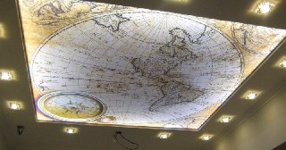 Натяжной потолок с фотопечатью Березники, цена от 6233 руб.